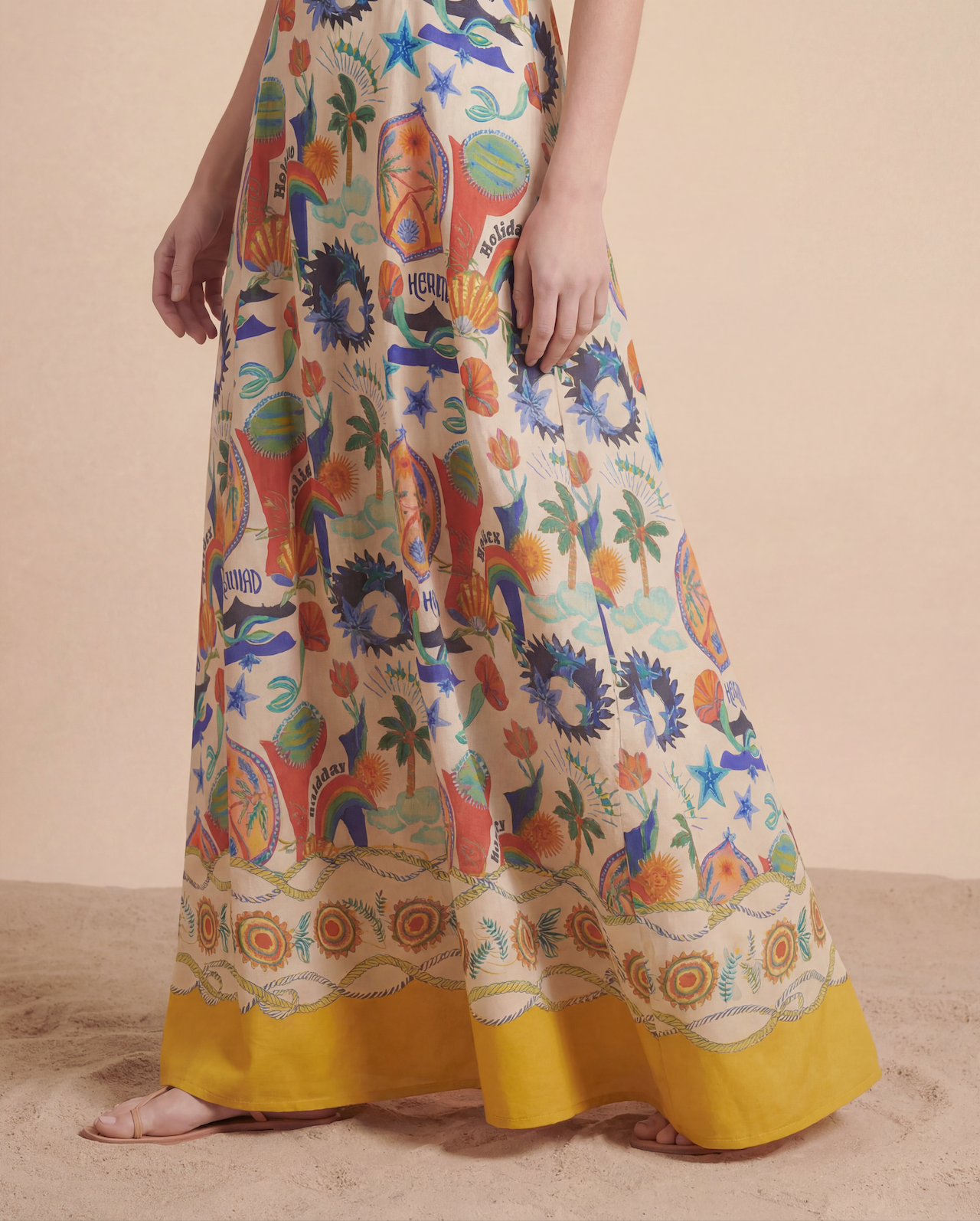 Abito lungo Folk Art